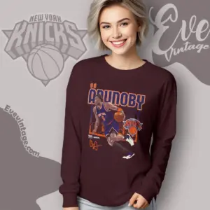 Og Anunoby New York Knicks Long Sleeve Tee
