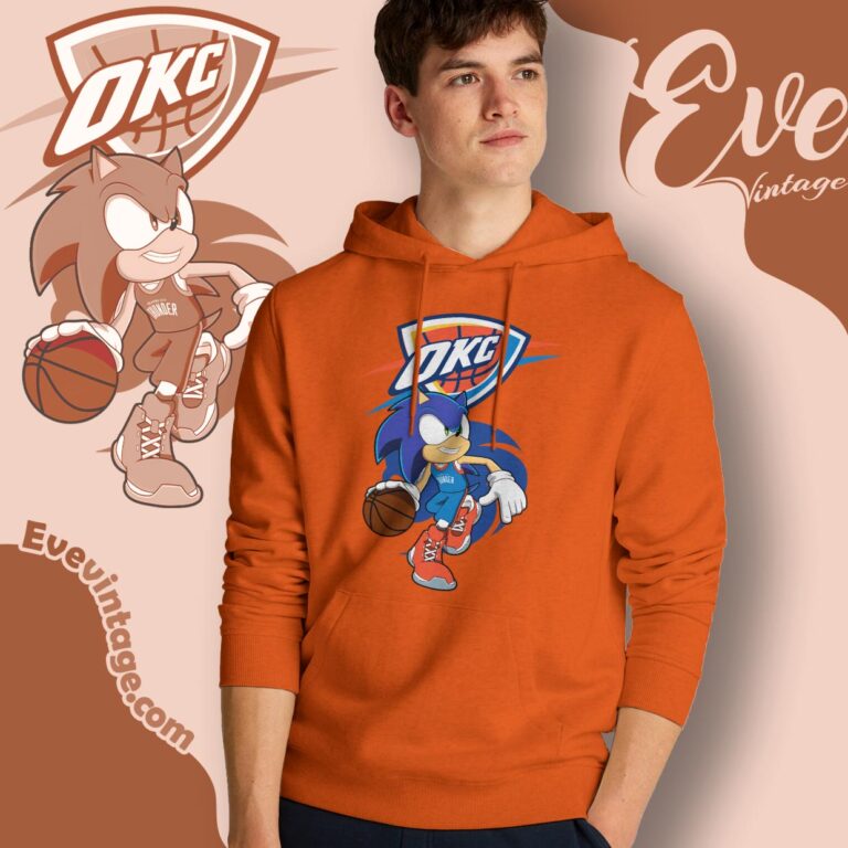 Oklahoma City Thunder Sonic The Hedgehog Shirt Hoodie Oklahoma City Thunder Sonic The Hedgehog Shirt Hoodie