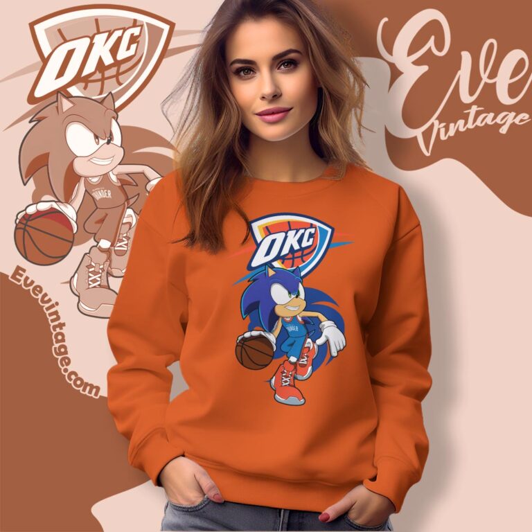 Oklahoma City Thunder Sonic The Hedgehog Shirt Sweatshirt Oklahoma City Thunder Sonic The Hedgehog Shirt Sweatshirt