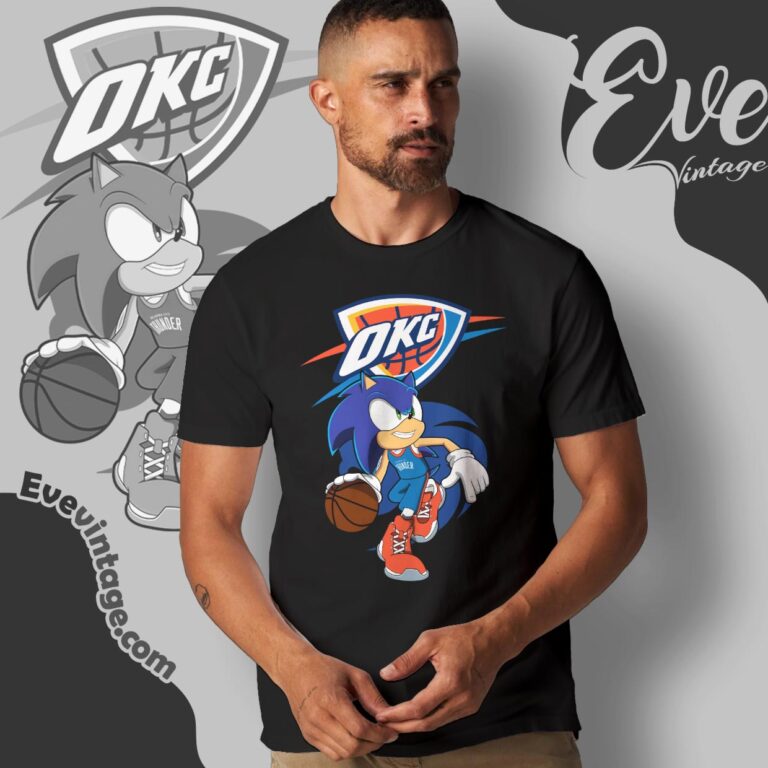 Oklahoma City Thunder Sonic The Hedgehog Shirt T shirt Oklahoma City Thunder Sonic The Hedgehog Shirt T shirt