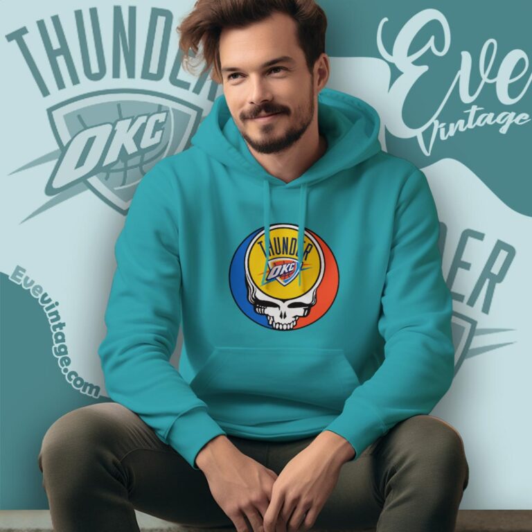 Oklahoma City Thunder Steal Your Face Grateful Dead Shirt Hoodie Oklahoma City Thunder Steal Your Face Grateful Dead Shirt Hoodie
