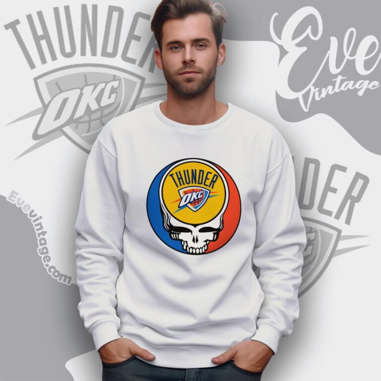 Oklahoma City Thunder Steal Your Face Grateful Dead Shirt Sweatshirt Oklahoma City Thunder Steal Your Face Grateful Dead Shirt Sweatshirt