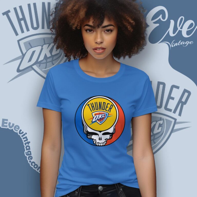 Oklahoma City Thunder Steal Your Face Grateful Dead Shirt Women T Shirt Oklahoma City Thunder Steal Your Face Grateful Dead Shirt Women T Shirt