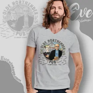Olde Northender Pub Shirt Burlington Dive Bar V Neck TShirt