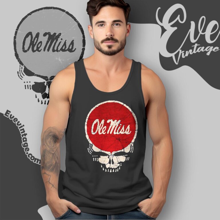Ole Miss Grateful Dead Stealie Shirt Tank Top Racerback Ole Miss Grateful Dead Stealie Shirt Tank Top Racerback