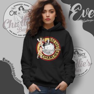 One Shot Charlies Bar Shirt Harrison Idaho Dive Bar Hoodie
