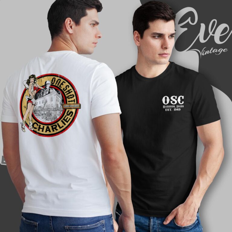 One Shot Charlies Bar Shirt Harrison Idaho Dive Bar T shirt One Shot Charlies Bar Shirt Harrison Idaho Dive Bar T shirt