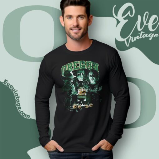 Oregon Ducks Halloween Horror Movie Shirt