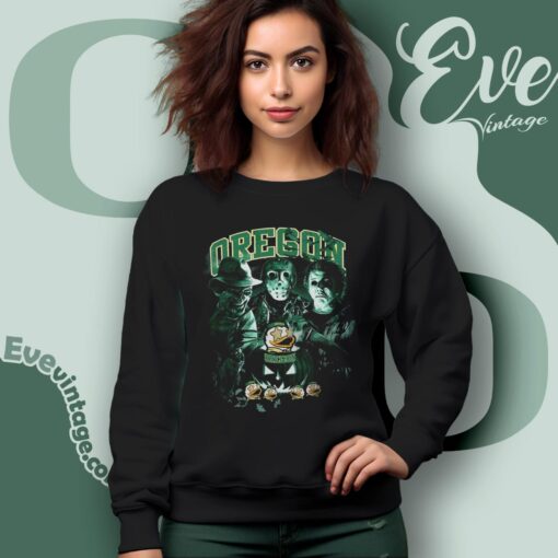 Oregon Ducks Halloween Horror Movie Shirt