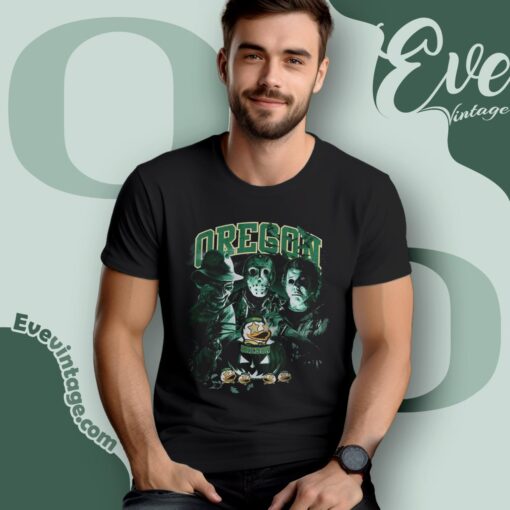 Oregon Ducks Halloween Horror Movie Shirt
