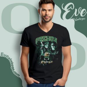 Oregon Ducks Halloween Horror Movie Shirt V Neck TShirt