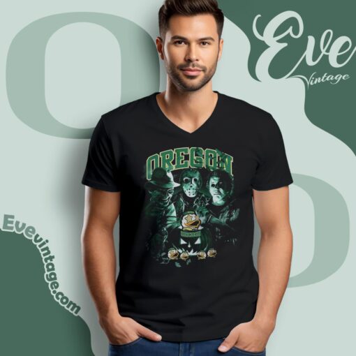 Oregon Ducks Halloween Horror Movie Shirt
