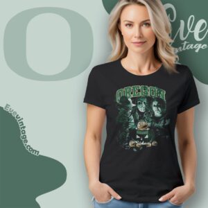 Oregon Ducks Halloween Horror Movie Shirt Women T shirt