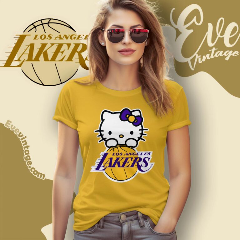 Original Los Angeles Lakers Hello Kitty Shirt Women T shirt Original Los Angeles Lakers Hello Kitty Shirt Women T shirt