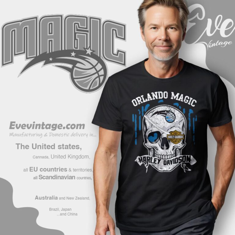 Orlando Magic Harley Davidson Skull Shirt T Shirt Orlando Magic Harley Davidson Skull Shirt T Shirt