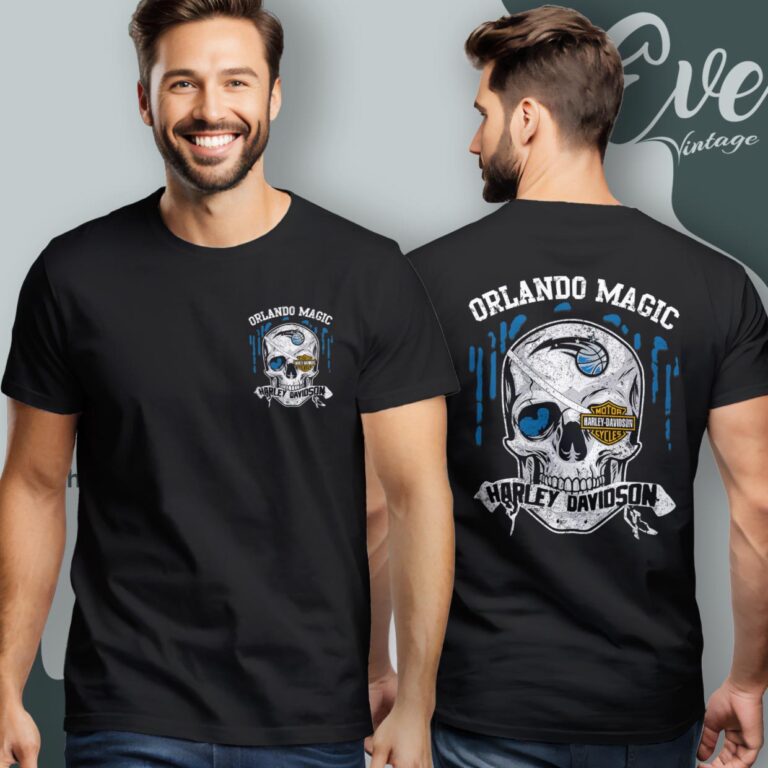 Orlando Magic Harley Davidson Skull Shirt Women T Shirt Orlando Magic Harley Davidson Skull Shirt Women T Shirt