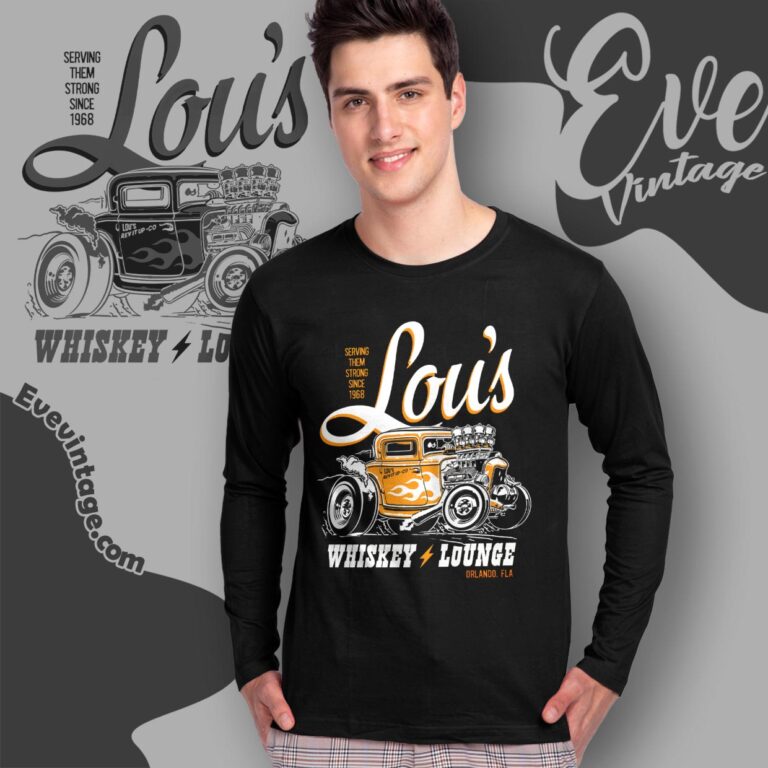 Orlando Whiskey Lou's Lounge Shirt Florida Dive Bar Tee Long Sleeve Tee Orlando Whiskey Lou's Lounge Shirt Florida Dive Bar Tee Long Sleeve Tee