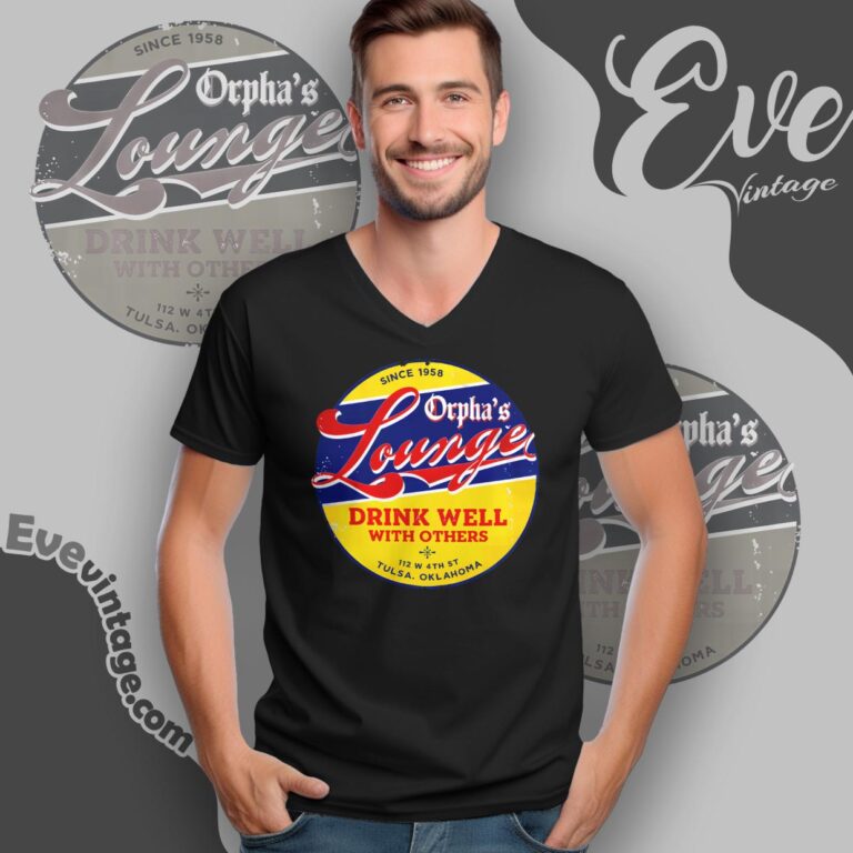 Orpha’s Lounge Tulsa Shirt Oklahoma Dive Bar V Neck TShirt Orpha’s Lounge Tulsa Shirt Oklahoma Dive Bar V Neck TShirt
