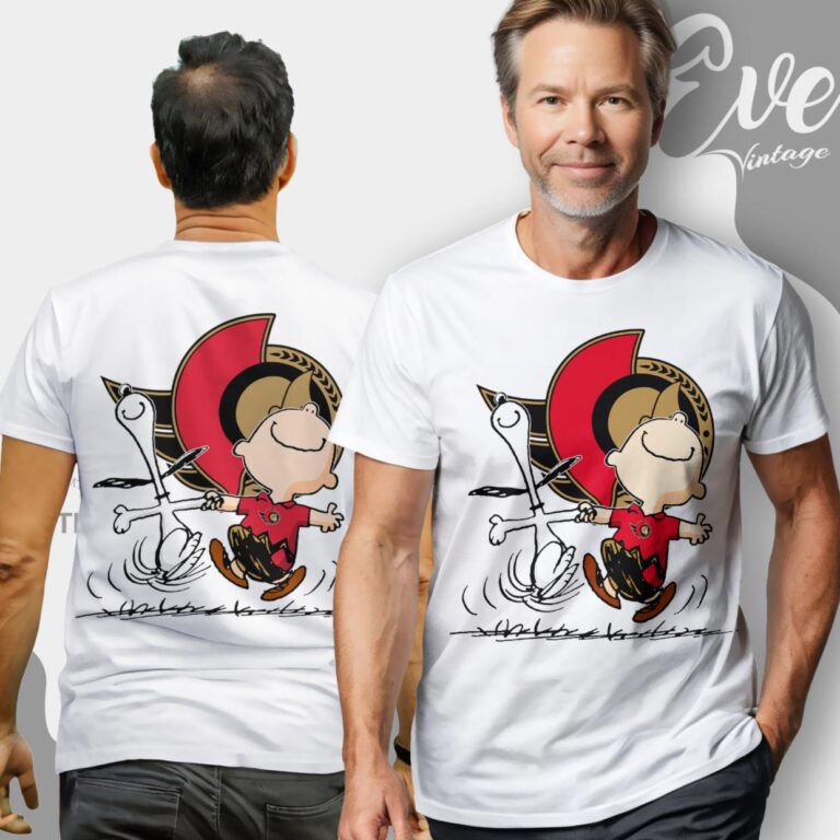 Ottawa Senators Charlie Brown Snoopy Happy Dancing Shirt T Shirt Ottawa Senators Charlie Brown Snoopy Happy Dancing Shirt T Shirt