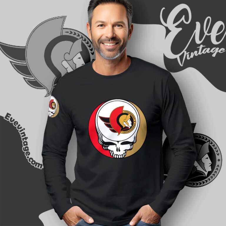 Ottawa Senators Steal Your Face Grateful Dead Shirt Long Sleeve Tee Ottawa Senators Steal Your Face Grateful Dead Shirt Long Sleeve Tee