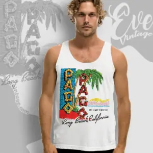 Pago Pago Long Beach Tiki Bar Tank Top Racerback