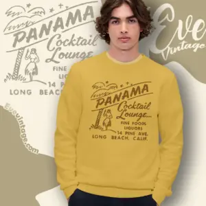 Panama Cocktail Lounge Shirt Long Beach Tiki Bar Sweatshirt