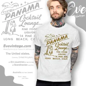 Panama Cocktail Lounge Shirt Long Beach Tiki Bar T shirt
