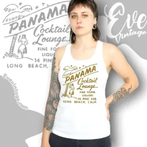 Panama Cocktail Lounge Shirt Long Beach Tiki Bar Tank Top Racerback