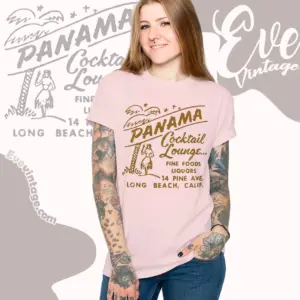 Panama Cocktail Lounge Shirt Long Beach Tiki Bar Women T shirt