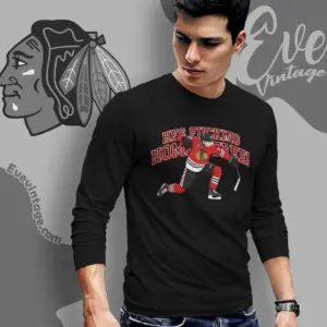 Patrick Kane Hes Fucking Home Chicago Blackhawks Long Sleeve Tee