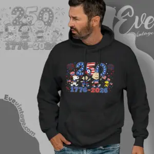 Patriotic Peanuts Snoopy 250th Anniversary Hoodie