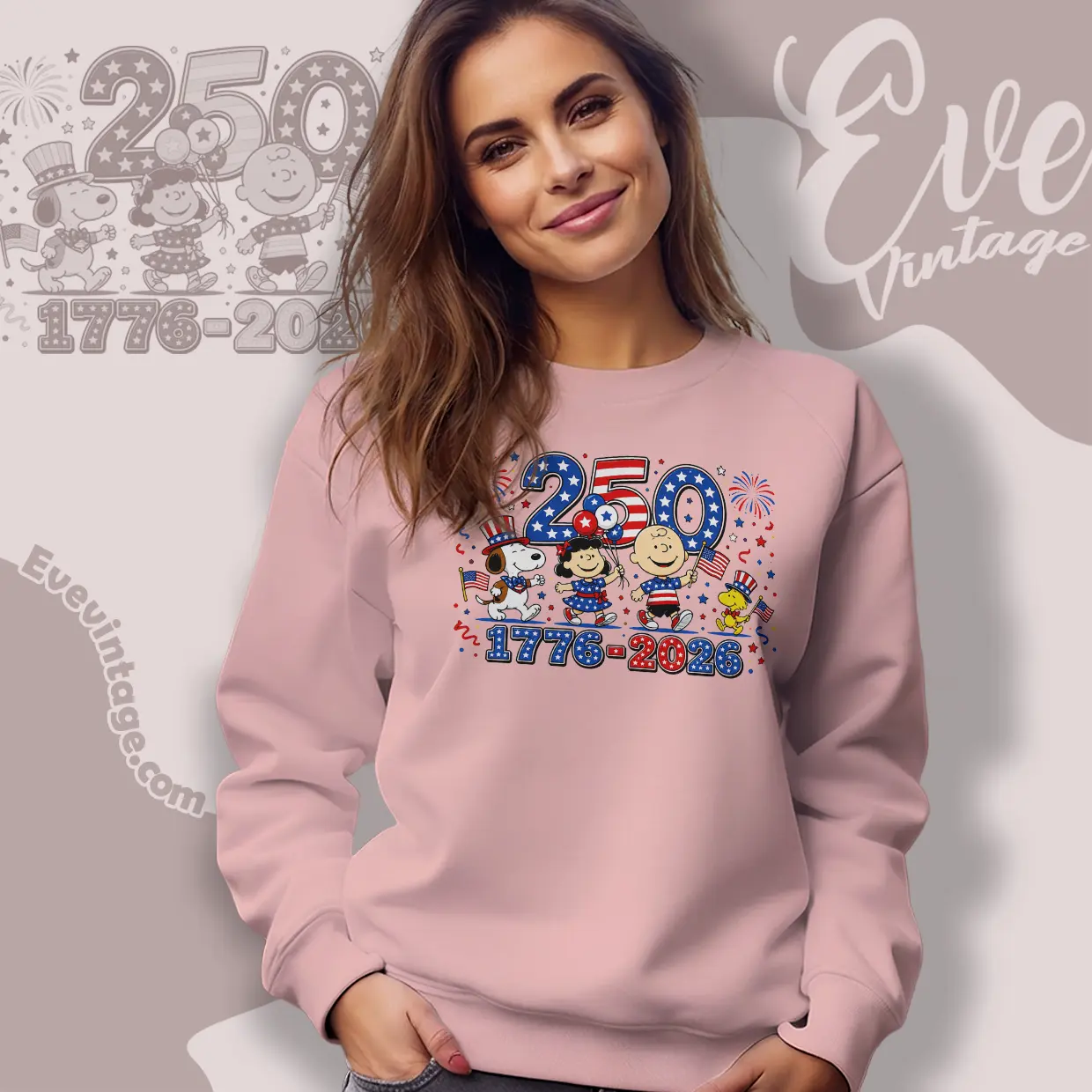 Patriotic Peanuts Snoopy 250th Anniversary Sweatshirt Patriotic Peanuts Snoopy 250th Anniversary Sweatshirt
