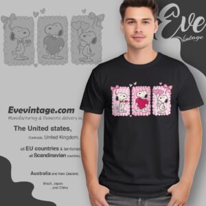 Peanuts Snoopy Valentine Love Shirt T shirt