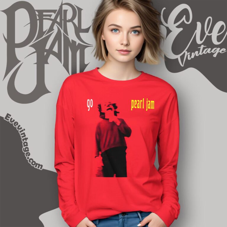 Pearl Jam Go Single Album Shirt Long Sleeve Tee Pearl Jam Go Single Album Shirt Long Sleeve Tee