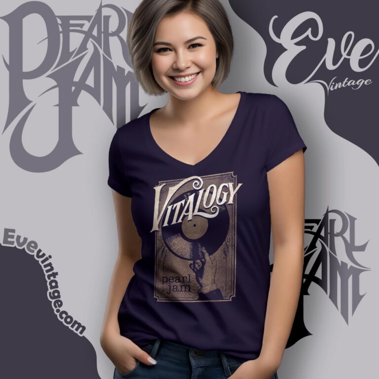 Pearl Jam Vitalogy Shirt V Neck TShirt Pearl Jam Vitalogy Shirt V Neck TShirt