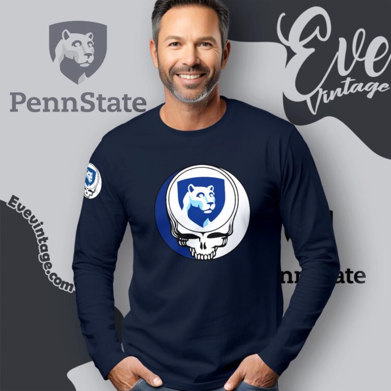Pennsylvania State University Steal Your Face Grateful Dead Shirt Long Sleeve Tee Pennsylvania State University Steal Your Face Grateful Dead Shirt Long Sleeve Tee