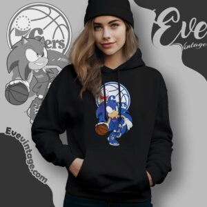 Philadelphia 76ers Sonic The Hedgehog Shirt Hoodie