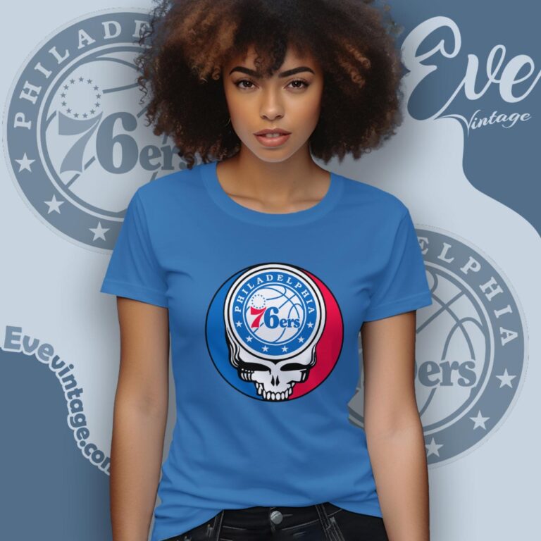 Philadelphia 76ers Steal Your Face Grateful Dead Shirt Women T Shirt Philadelphia 76ers Steal Your Face Grateful Dead Shirt Women T Shirt