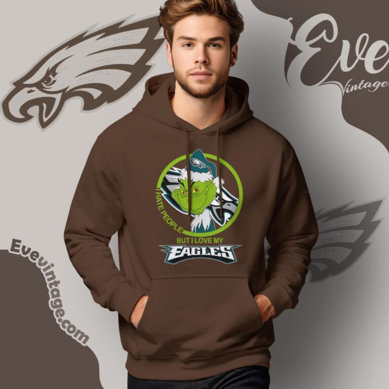 Philadelphia Eagles Christmas Grinch Shirt I Hate People But I Love My Eagles Hoodie Philadelphia Eagles Christmas Grinch Shirt I Hate People But I Love My Eagles Hoodie