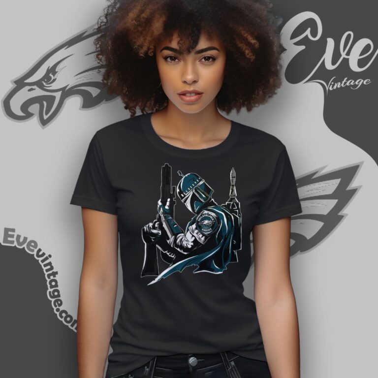 Philadelphia Eagles Mandalorian Star Wars Shirt Women T Shirt Philadelphia Eagles Mandalorian Star Wars Shirt Women T Shirt