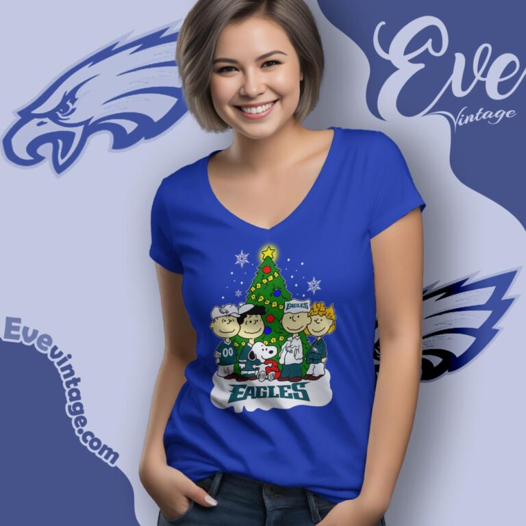 Philadelphia Eagles Snoopy The Peanuts Christmas Shirt V Neck TShirt Philadelphia Eagles Snoopy The Peanuts Christmas Shirt V Neck TShirt