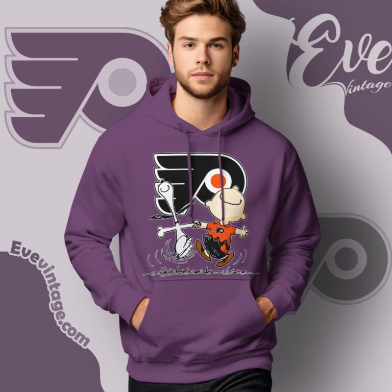 Philadelphia Flyers Charlie Brown Snoopy Happy Dancing Shirt Hoodie Philadelphia Flyers Charlie Brown Snoopy Happy Dancing Shirt Hoodie