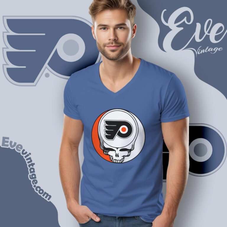 Philadelphia Flyers Steal Your Face Grateful Dead Shirt V Neck TShirt Philadelphia Flyers Steal Your Face Grateful Dead Shirt V Neck TShirt