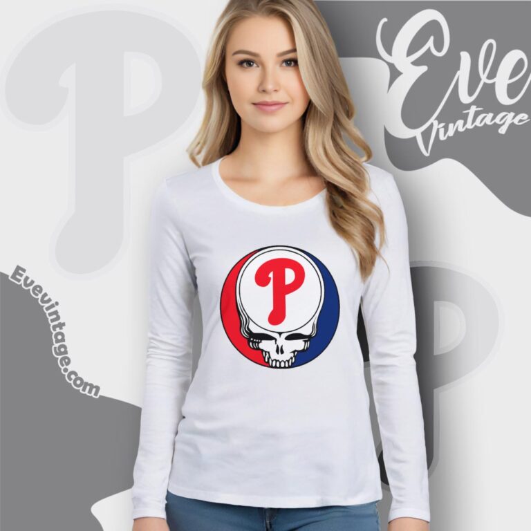 Philadelphia Phillies Steal Your Face Grateful Dead Shirt Long Sleeve Tee Philadelphia Phillies Steal Your Face Grateful Dead Shirt Long Sleeve Tee