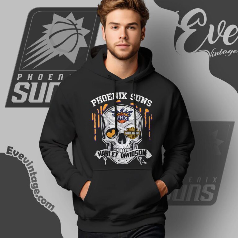 Phoenix Suns Harley Davidson Skull Shirt Hoodie Phoenix Suns Harley Davidson Skull Shirt Hoodie
