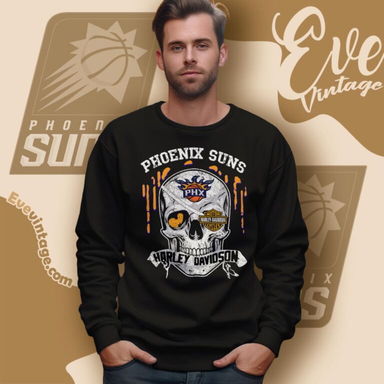 Phoenix Suns Harley Davidson Skull Shirt Sweatshirt Phoenix Suns Harley Davidson Skull Shirt Sweatshirt