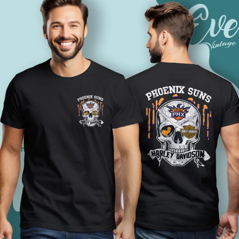 Phoenix Suns Harley Davidson Skull Shirt Women T Shirt Phoenix Suns Harley Davidson Skull Shirt Women T Shirt