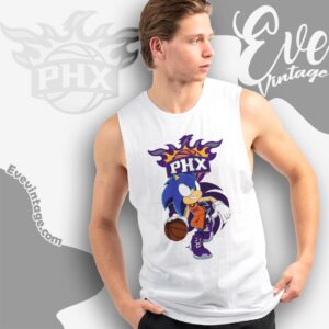 Phoenix Suns Sonic The Hedgehog Shirt Tank Top Racerback