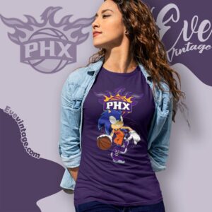Phoenix Suns Sonic The Hedgehog Shirt Women T shirt