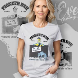 Pioneer Bar Shirt Anchorage Ak Dive Bar Women T shirt